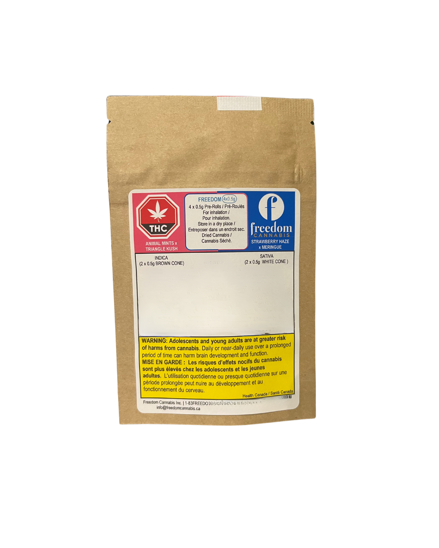 Animal mints x triangle kush(I)+ strawberry haze x meringue (S) BY FREEDOM CANNABIS
