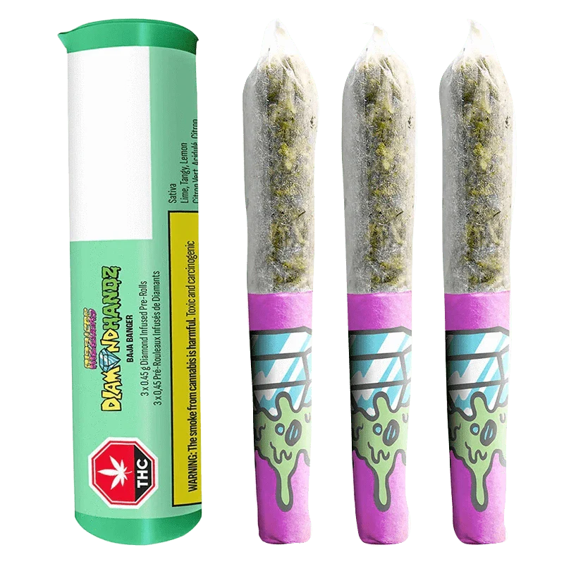 Baja Banger liquid diamond and distillate Infused By Rizzlers