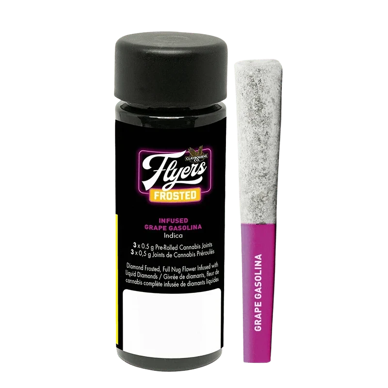 Frosted Flyers Grape Gasolina Liquid Diamond Infused By Clayborne