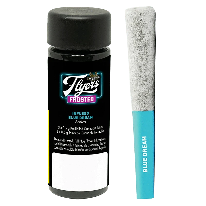Frosted Flyers Blue Dream Liquid Diamond And Diamond dust Infused By Clayborne
