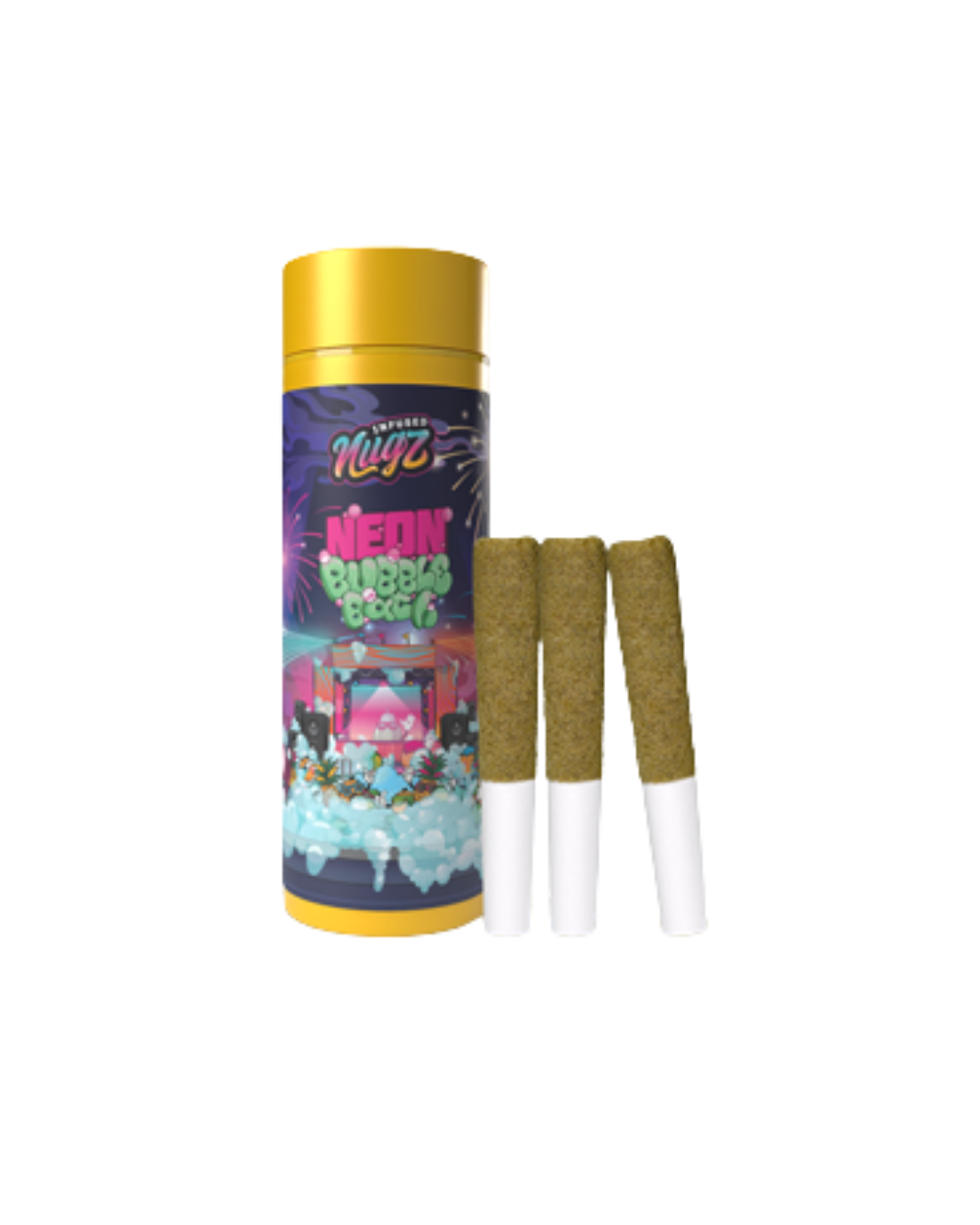 Neon Bubble Bath Resin Infused By NUGZ