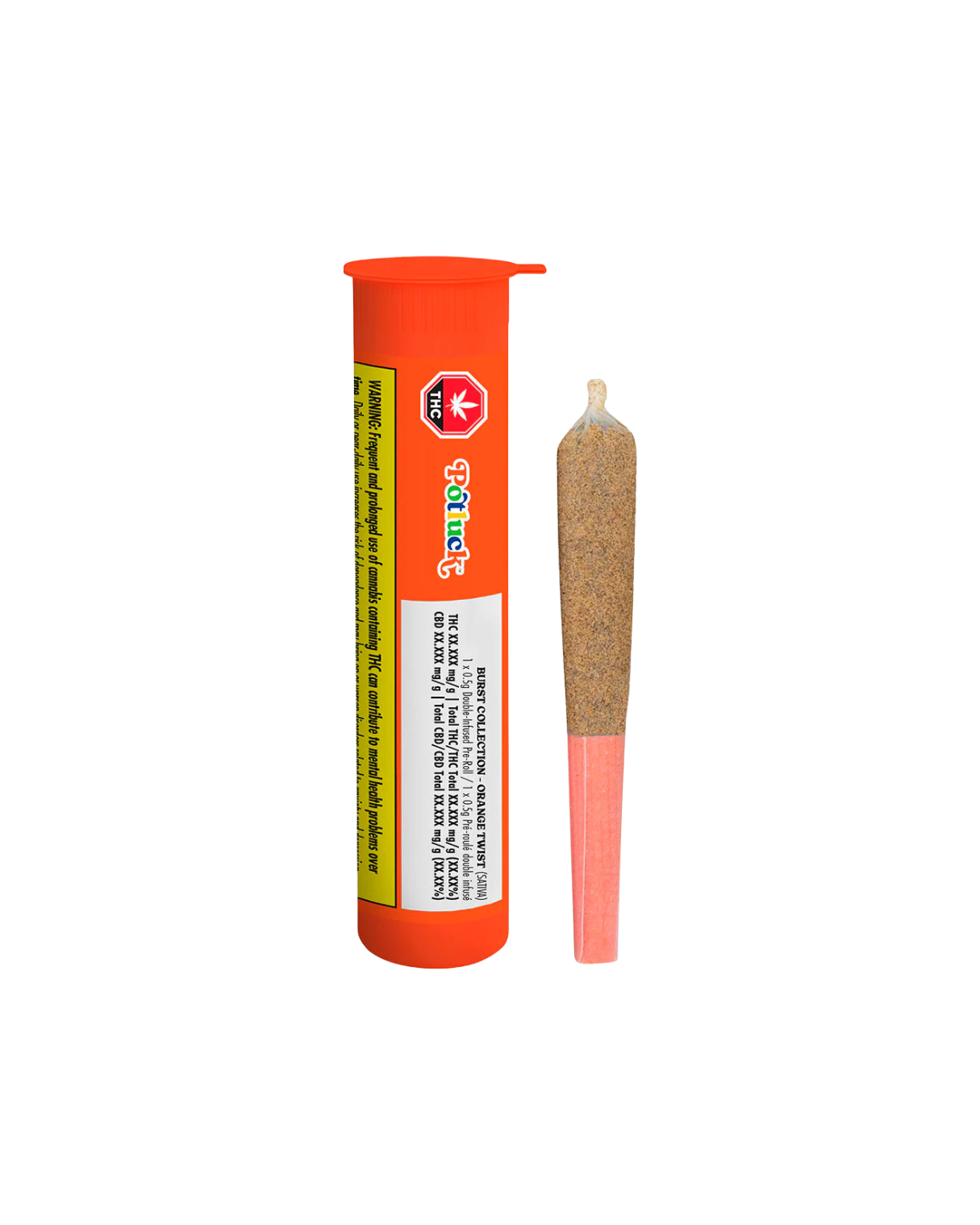 Orange Twist Double Infused and Kief Coated By Potluck