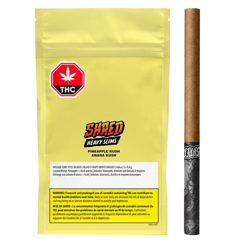 Pineapple Kush Heavy Slims diamonds, disty, and terps Infused Blunt By Shred