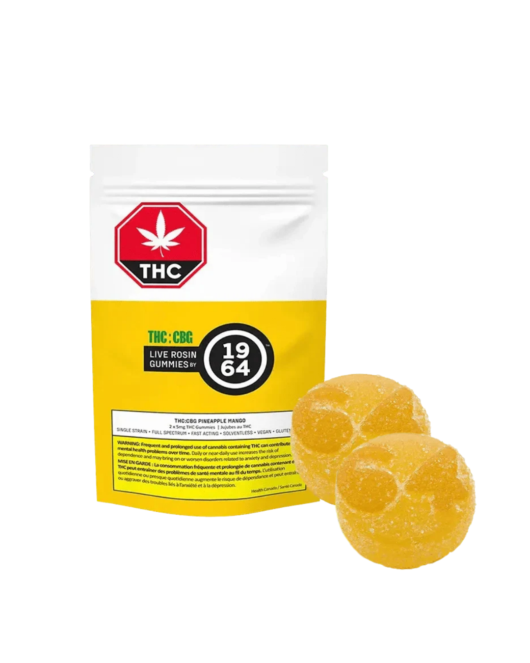 Pineapple Mango THC:CBG Live Rosin By 1964 (S)