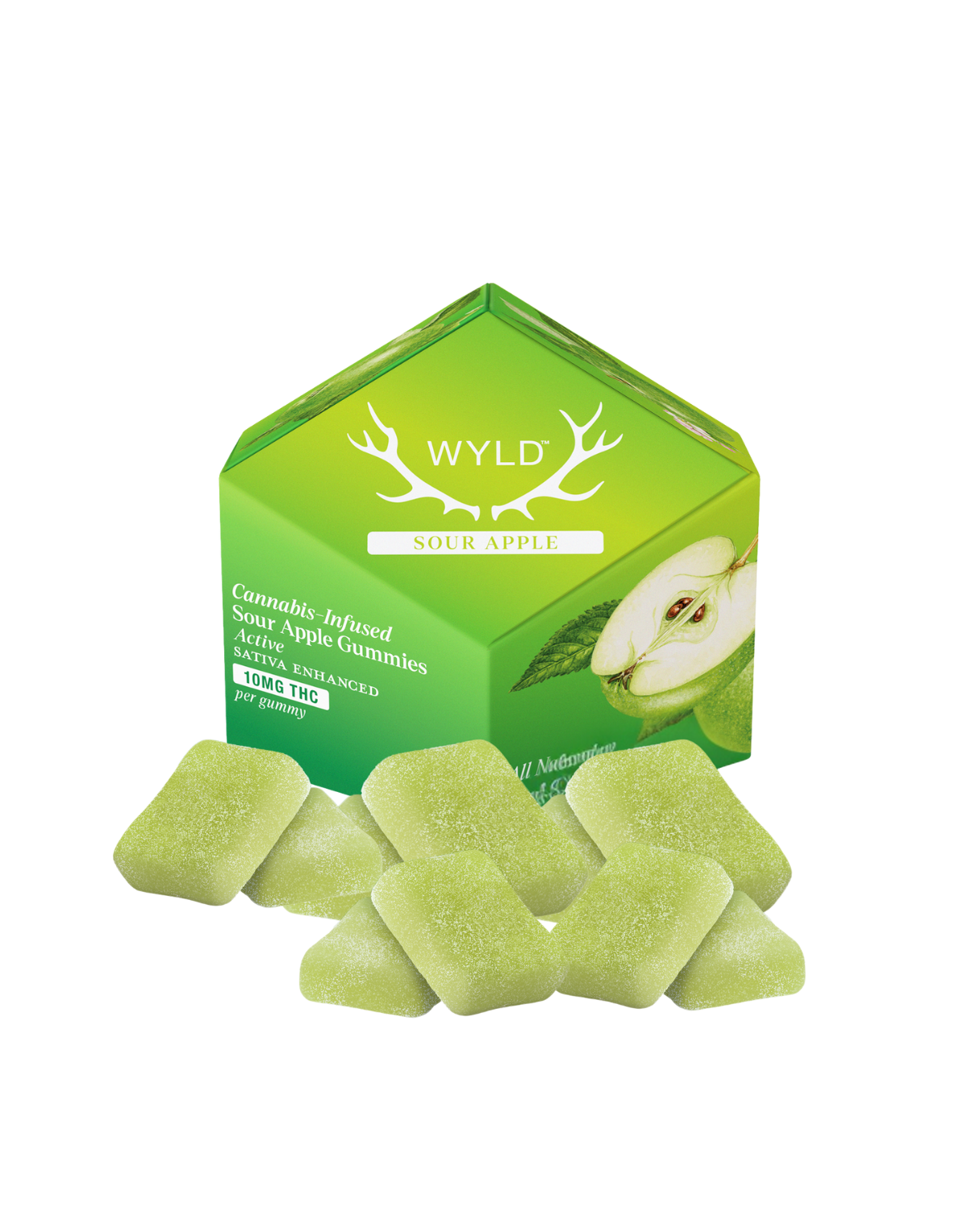 Real Fruit Sour Apple By Wyld (S)