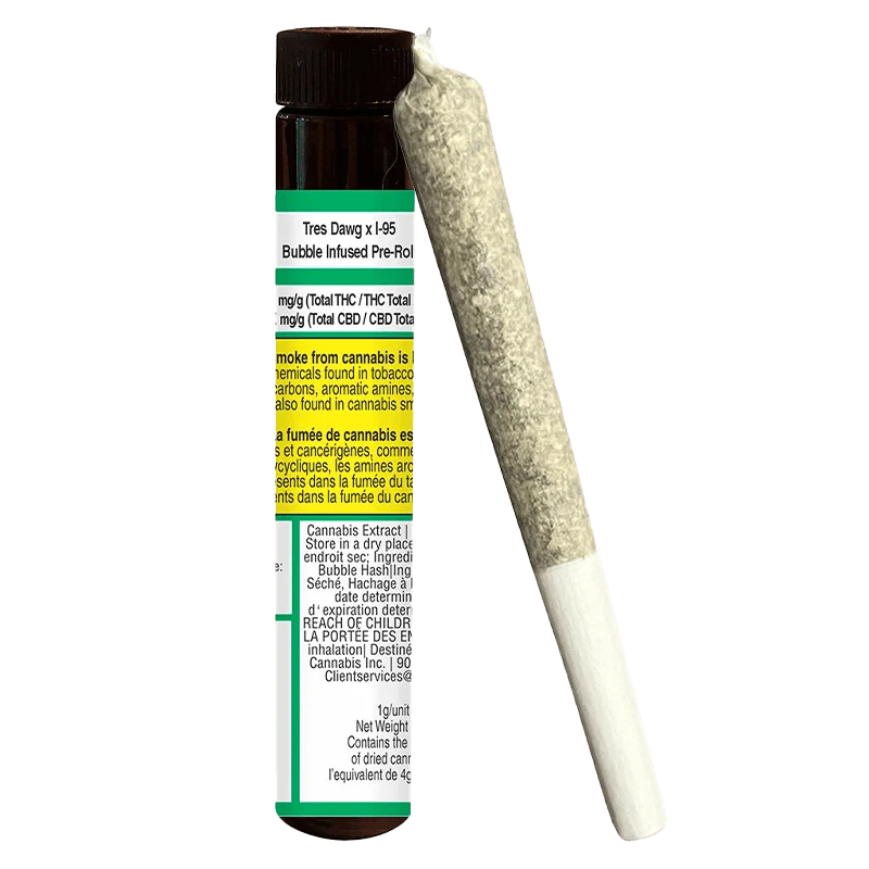 Tres Dawg x I-95 Bubble Hash infused By Truro