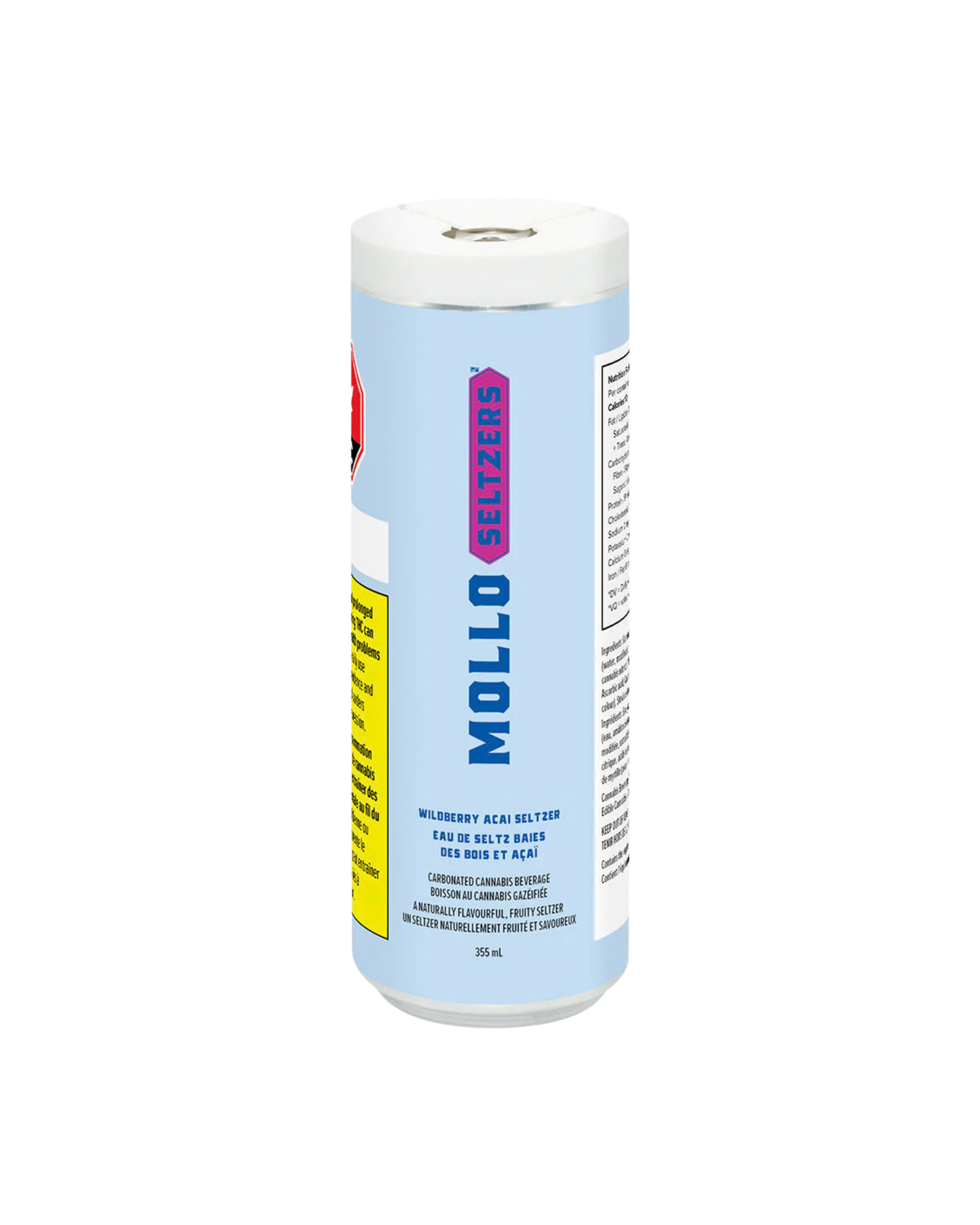 Seltzers Wildberry Acai Seltzer By Mollo (H)