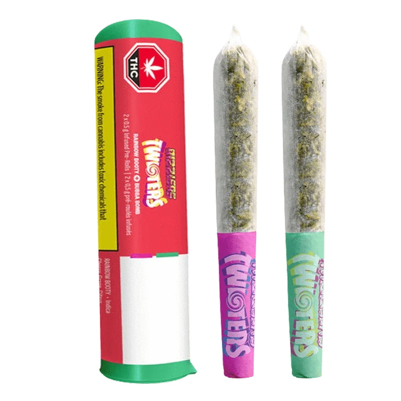 Bubba Bomb + Rainbow Booty distillate and Kief Infused By Rizzlers
