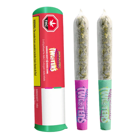 Bubba Bomb + Rainbow Booty distillate and Kief Infused By Rizzlers