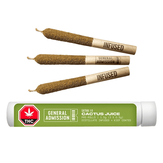 Cactus Juice Distillate Infused And Kief Coated By Gen. Adm.