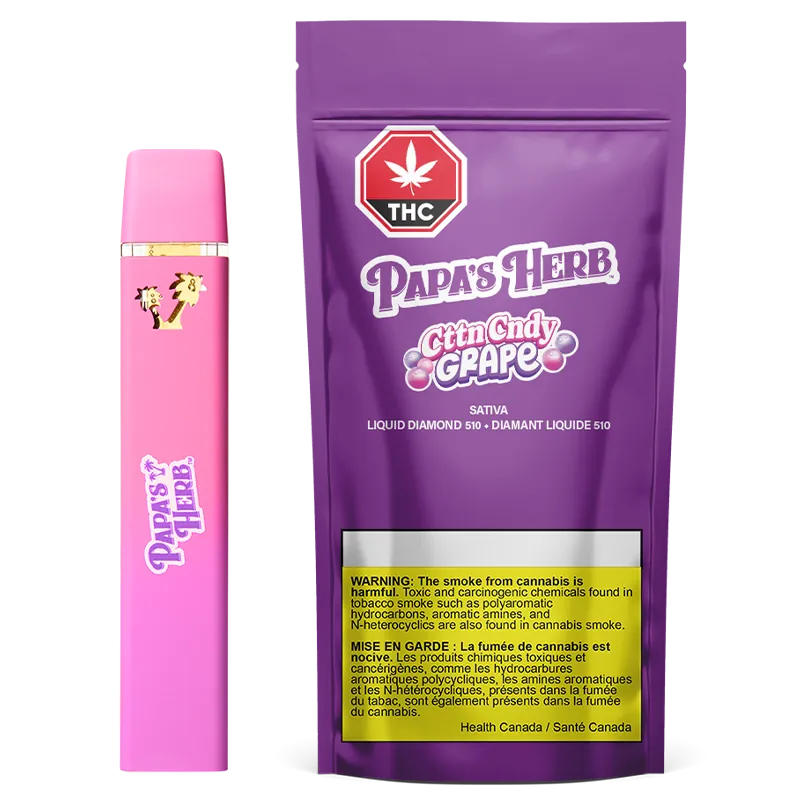 Cttn Cndy Grape Liquid Diamond By Papa's Herb (S)