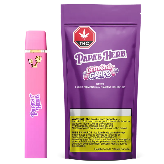 Cttn Cndy Grape Liquid Diamond By Papa's Herb (S)