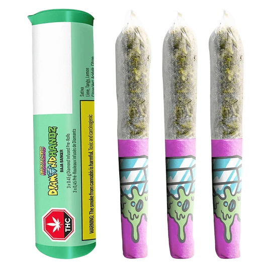 Baja Banger liquid diamond and distillate Infused By Rizzlers