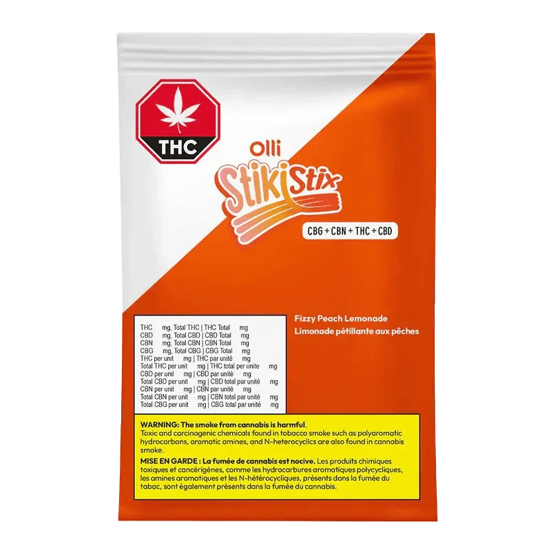 Fizzy Peach Lemonade 1:1:1:1 CBG/CBN/THC/CBD By Olli Stikistix (H)