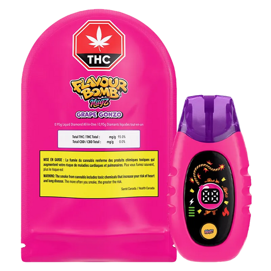 Flavour Bomb Grape Gonzo Liquid Diamond By Nugz (H)