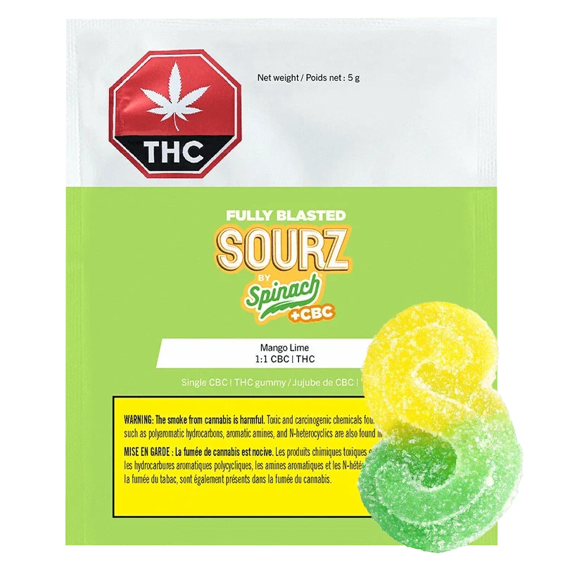 Fully Blasted Mango Lime 1:1 CBC | THC By Spinach Sourz (S)