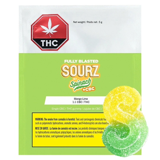 Fully Blasted Mango Lime 1:1 CBC | THC By Spinach Sourz (S)