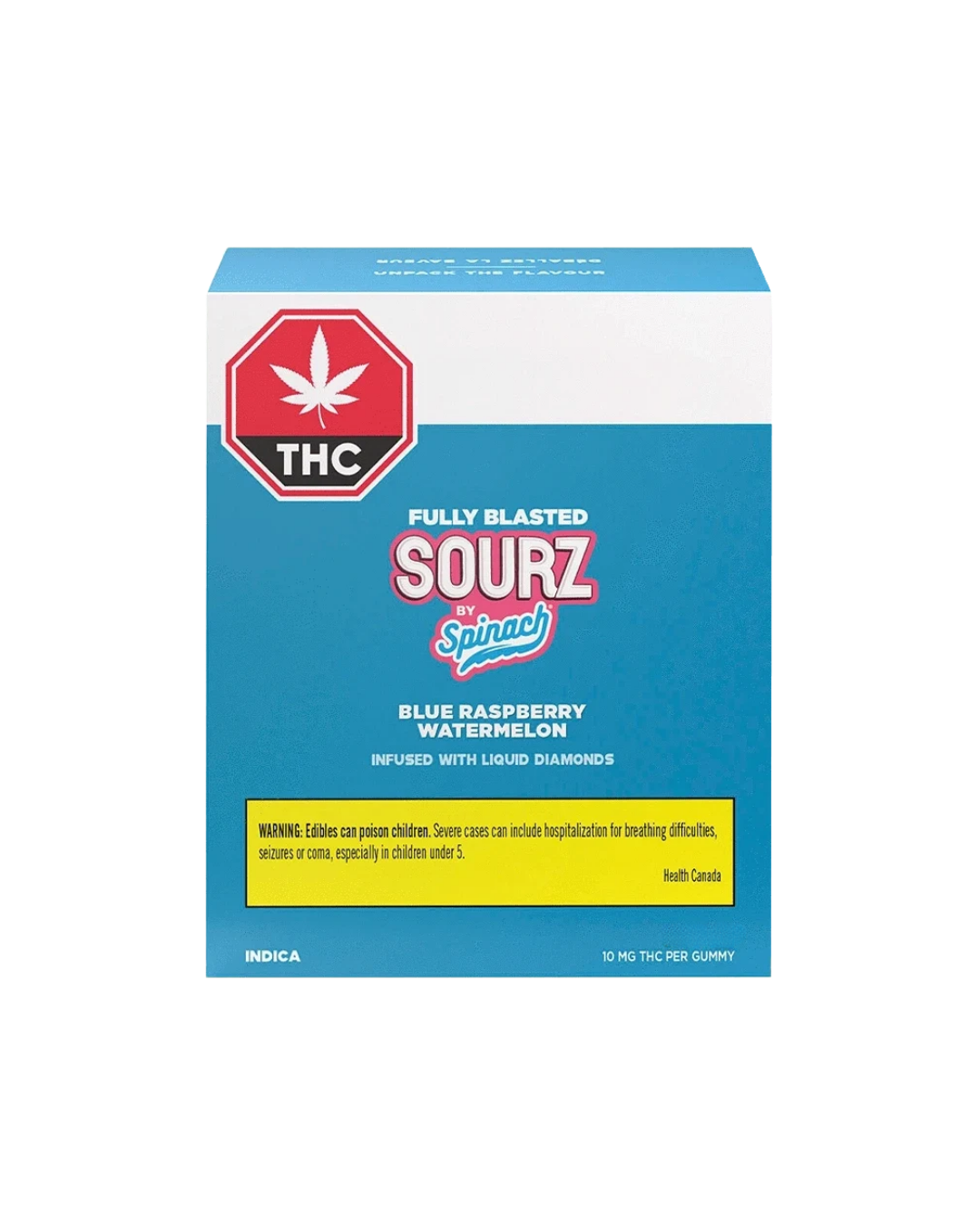 Fully Blasted Blue Raspberry Watermelon Gummies - 10 Pack By Spinach Sourz (I)