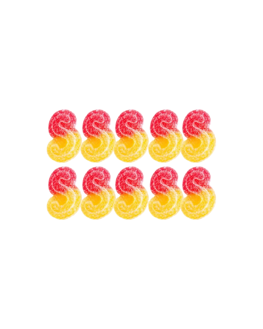 Fully Blasted Strawberry Mango Gummies - 10 Pack By Spinach Sourz