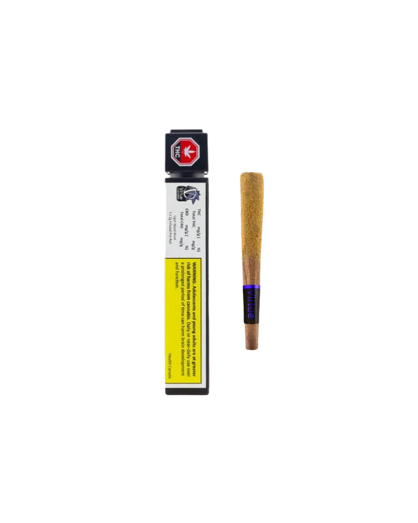 Liger Blood Diamonds And Golden Kief Coated Infused Blunt By Virtue Cannabis