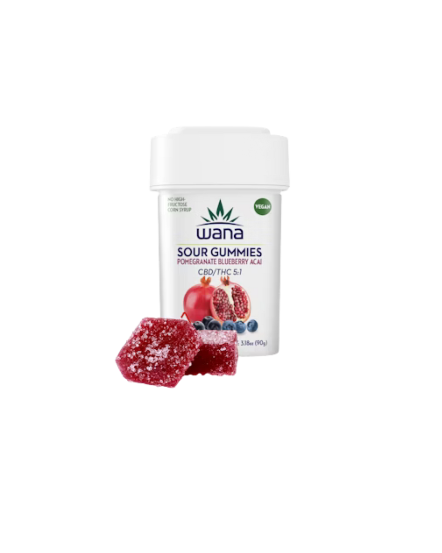 Pomegranate Blueberry Acai 5:1 THC:CBD By Wana (H)