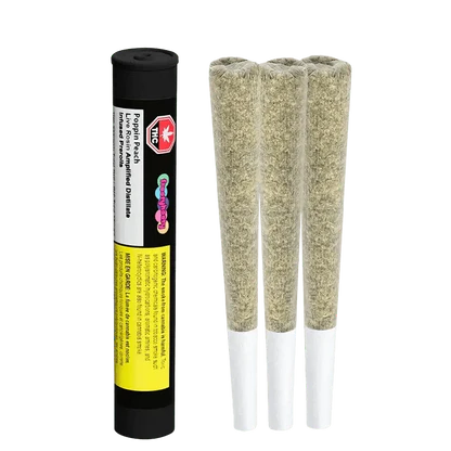 Poppin Peach Liquid Diamond & Live Rosin Kief Coated By FrootyHooty