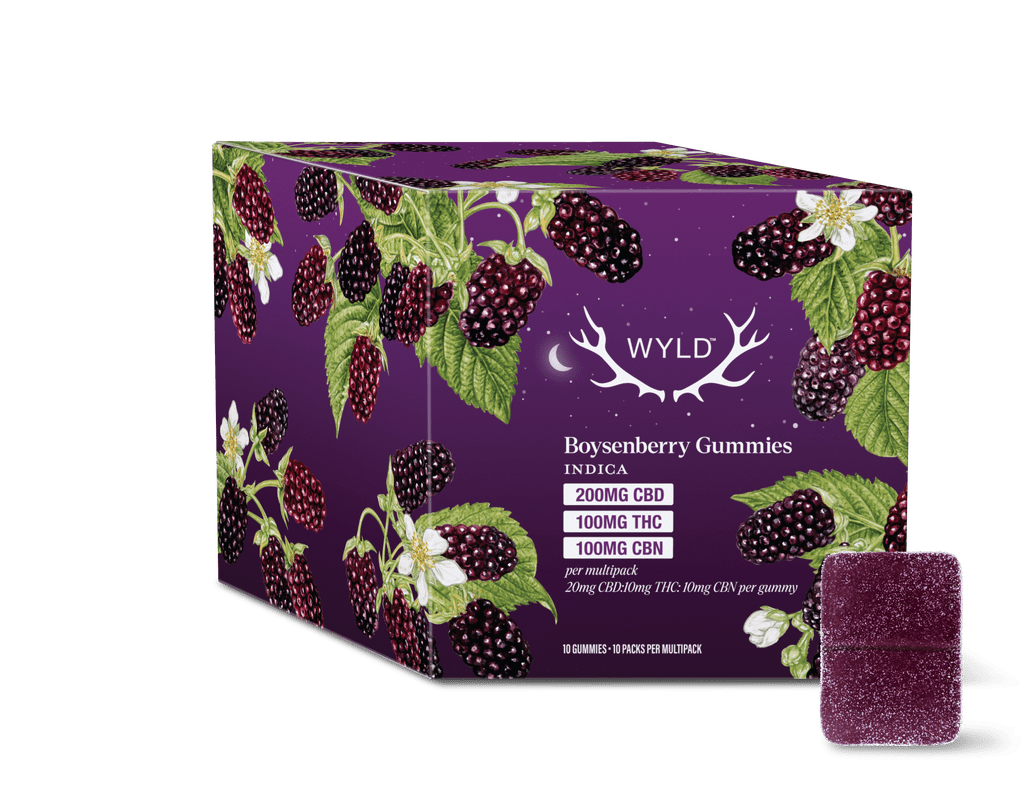 Real Fruit Boysenberry 2:1:1 CBD:THC:CBN Multipack By Wyld  10 pieces