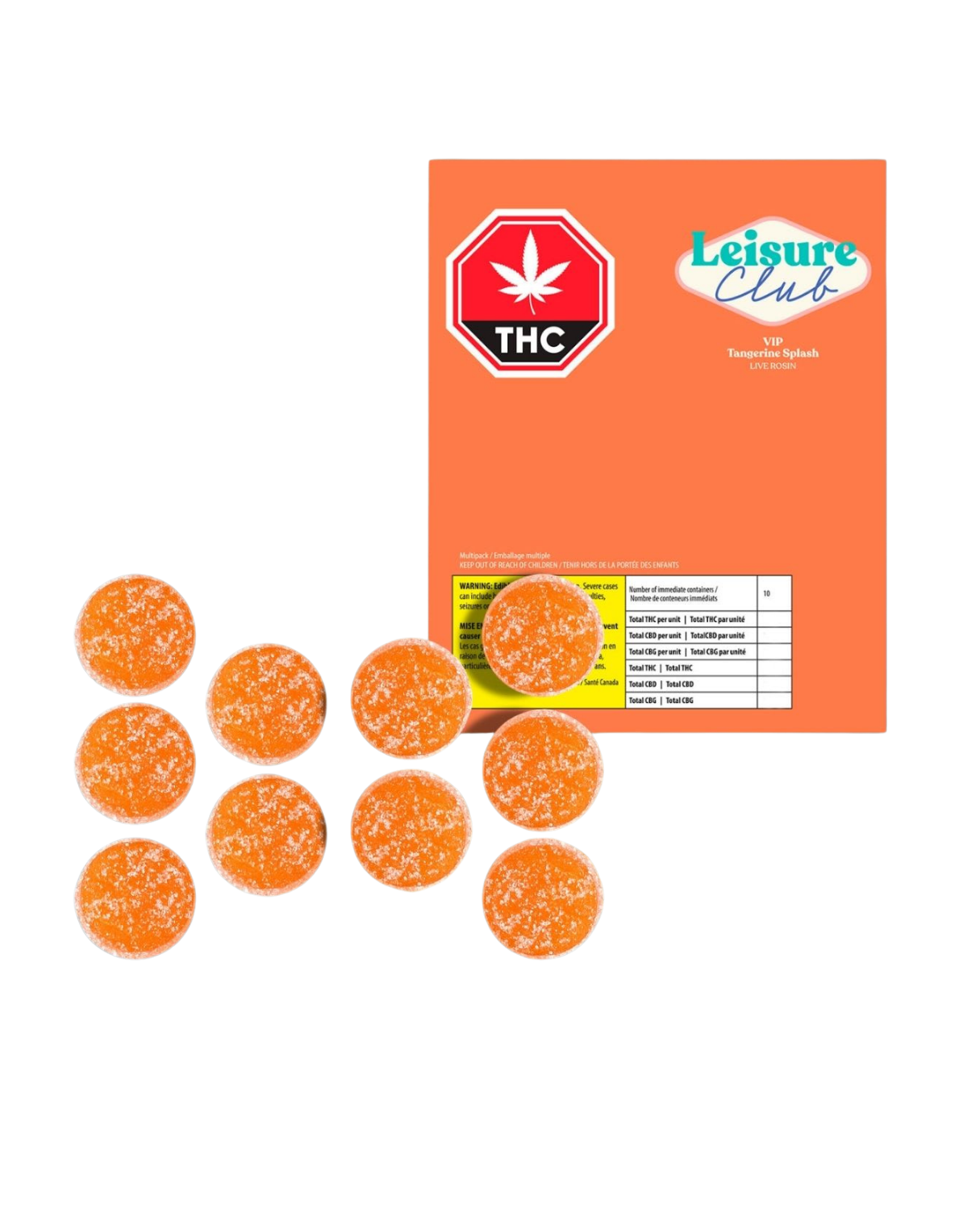 Tangerine Splash Live Rosin VIP - Sativa Multipack By Leisure Club VIP (S)