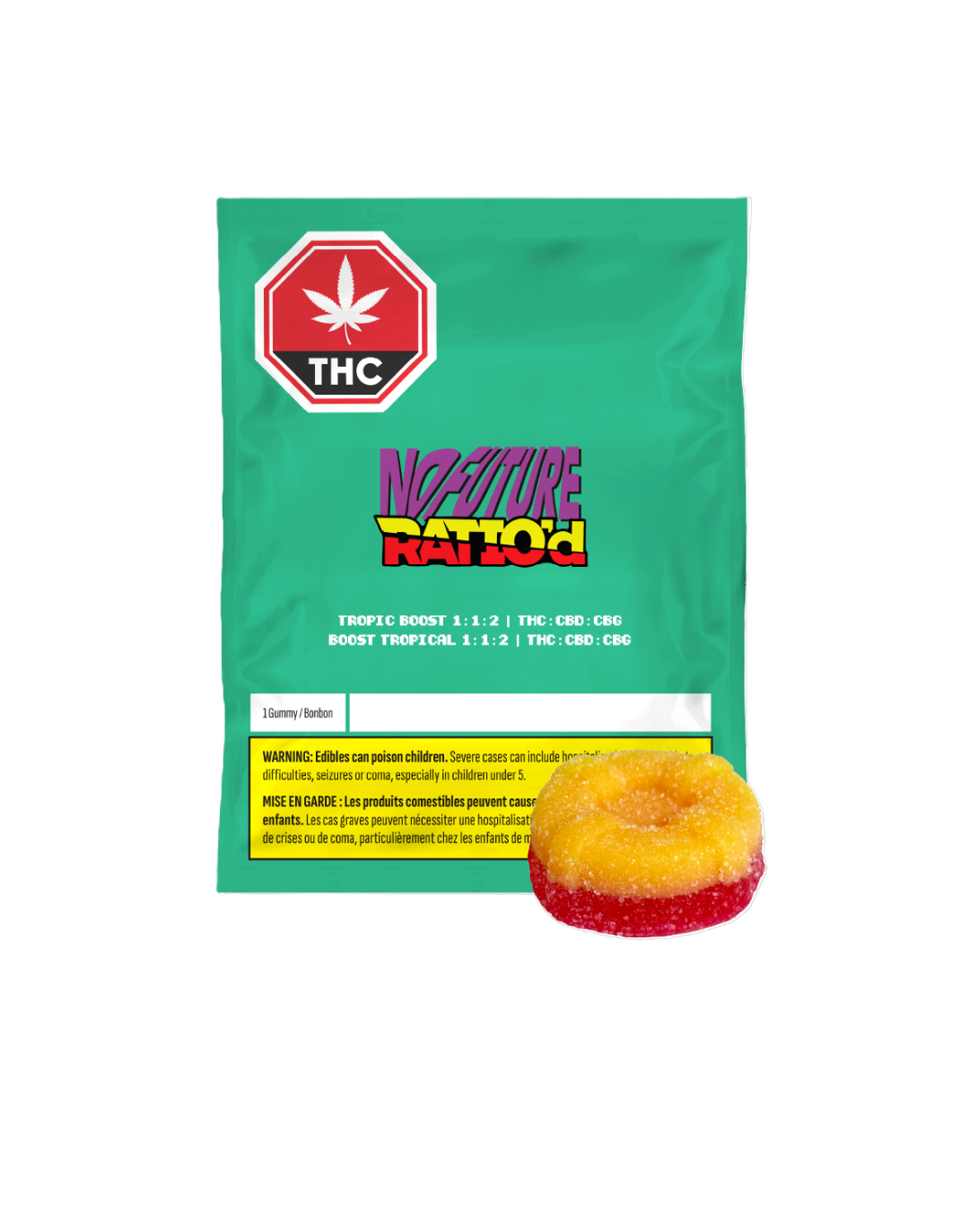 Tropic Boost 1:1:2 THC/CBD/CBG By No Future Ratio'd (S)