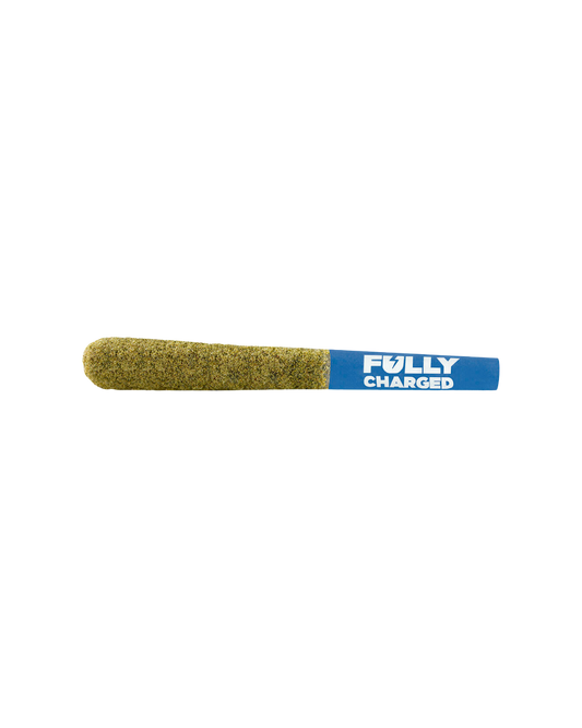 Fully Charged Blueberry Dynamite Liquid Diamond and Kief Coated By Spinach