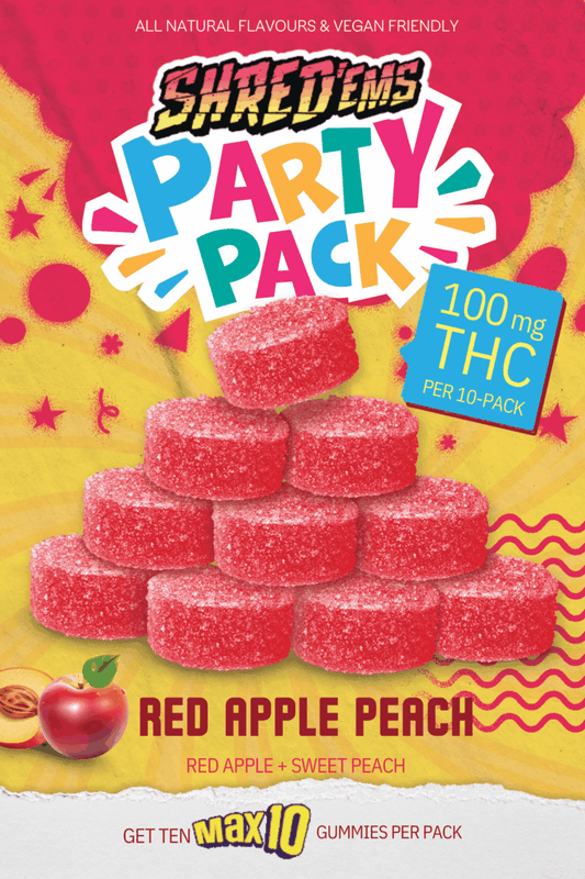 Red Apple Peach MAX10 Party Pack By Shred’ems (I)
